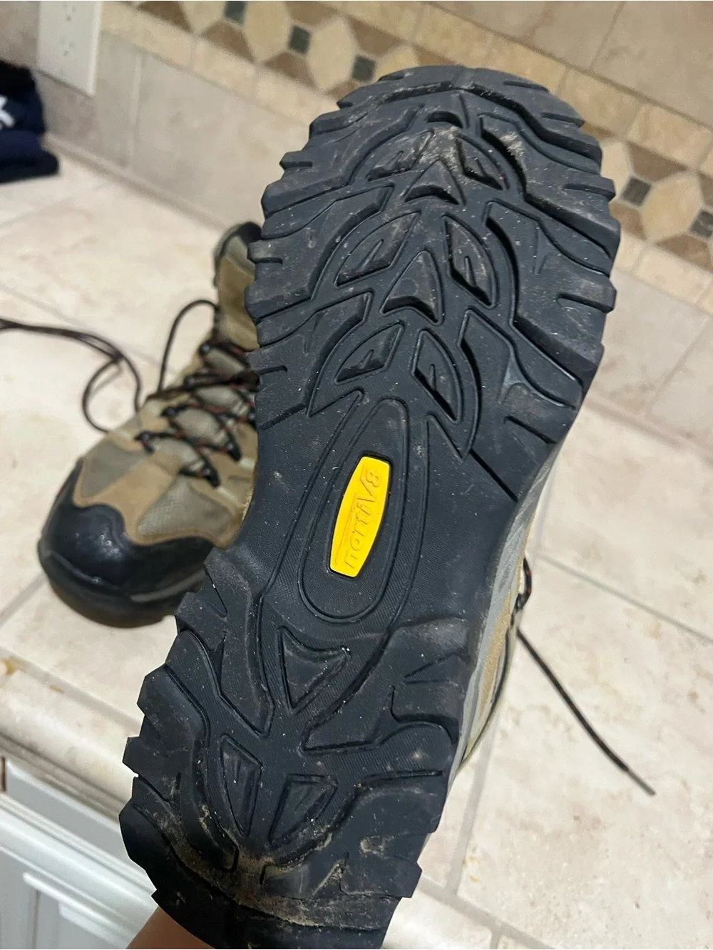 Men's Hiking Boots - Olive and Black